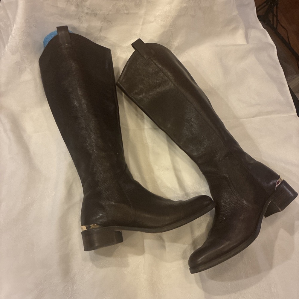 Brown Leather Boots Women Size 7.5 Gorgeous! Excellent Used Condition - Picture 5 of 11